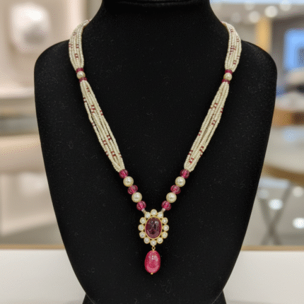 The Royal Ruby and Pearl Mala