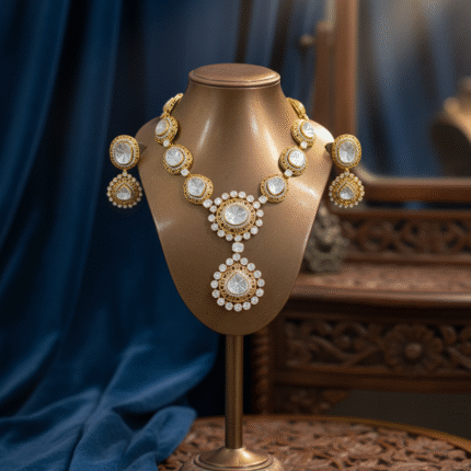 The Heritage Regalia Gold-Plated Silver Jewellery Set