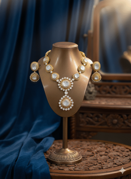 The Heritage Regalia Gold-Plated Silver Jewellery Set