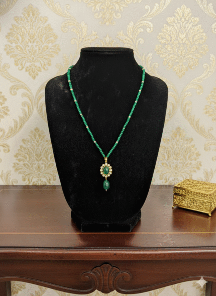 The Royal Emerald Drop Necklace