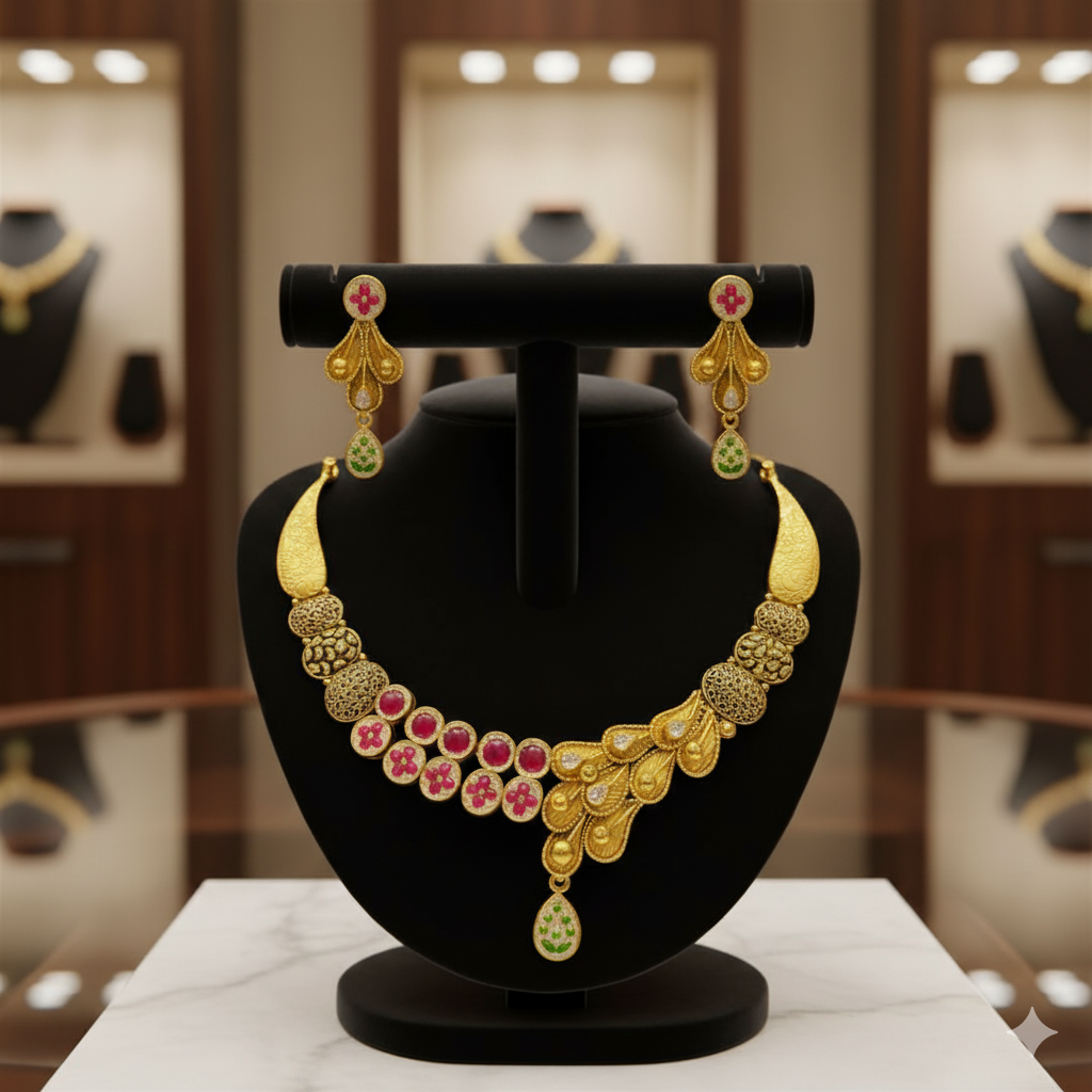 Gemini_Generated_Image_bsizzcbsizzcbsiz The Heritage Jewel - Antique-Look 925 Silver Necklace Set - Image 1