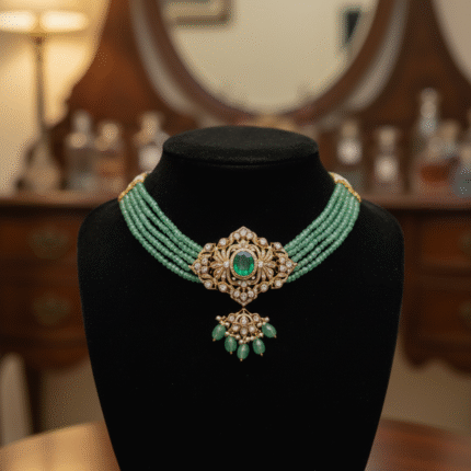 Heirloom Emerald & Diamond Polki Choker