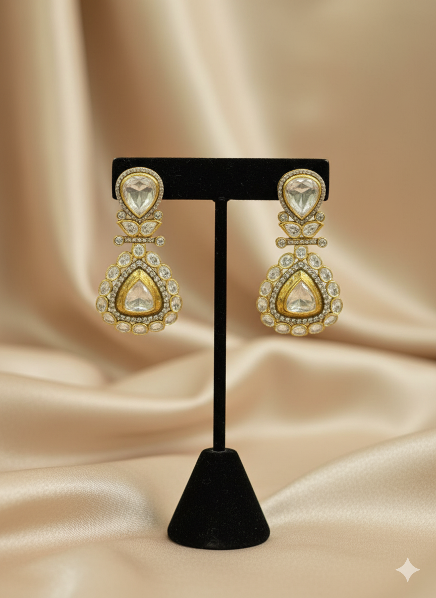 Gemini_Generated_Image_eqs3jieqs3jieqs3 Timeless Polki-Style Drop Earrings - Image 1