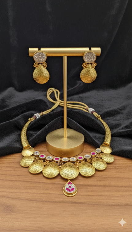 Exquisite Heritage Gold-Plated Choker Set