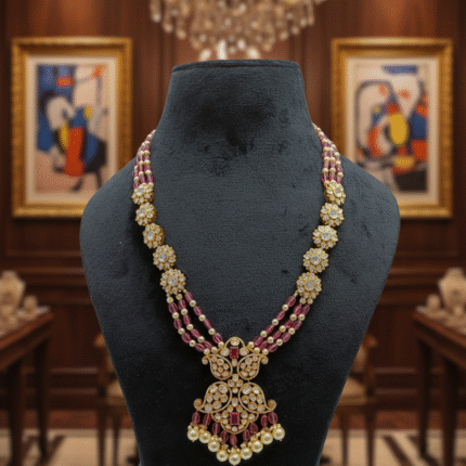 The Royal Pavo Polki Necklace: An Ode to Heritage