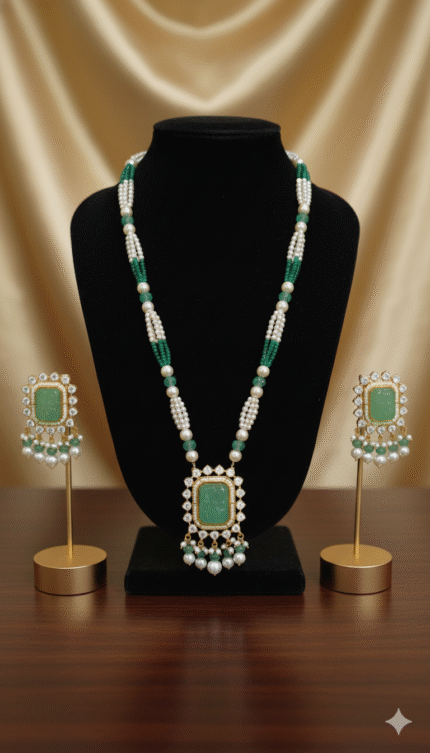 Majestic Green Onyx & Pearl Ensemble
