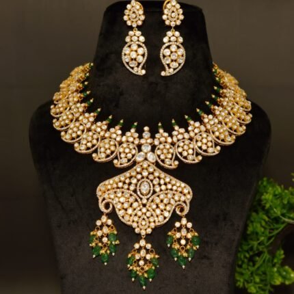 The "Regal Peacock" Bridal Choker Set