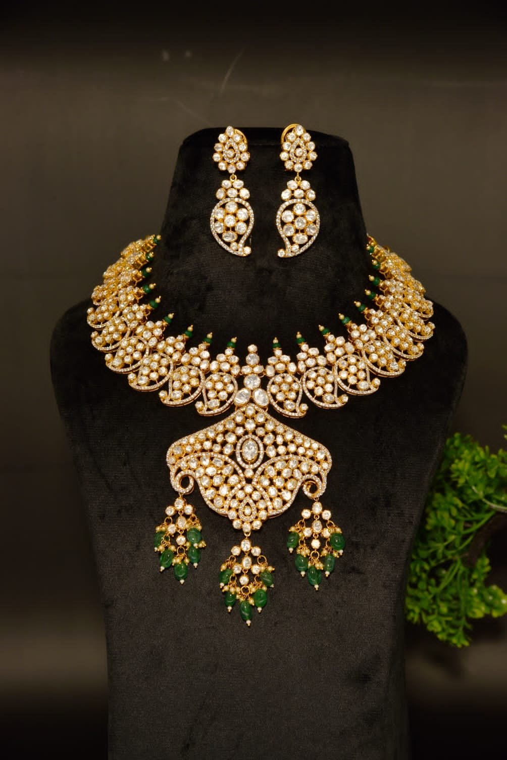 WhatsApp Image 2025-10-27 at 3.11.46 PM (1) The "Regal Peacock" Bridal Choker Set - Image 1