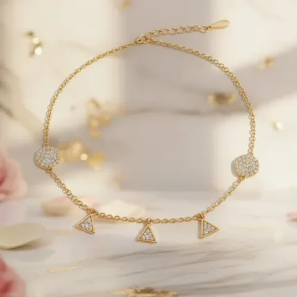 Gold Geometric Charm Necklace